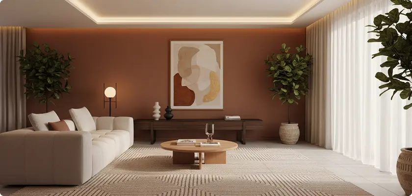Painted Interior Showcase